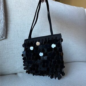 BEBE Black Sequin Women's Bag